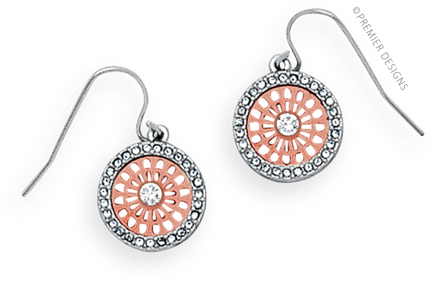 Lacy A Touch Of Sparkle And A Rose-gold Glow Will Make - Earrings (1500x1500)