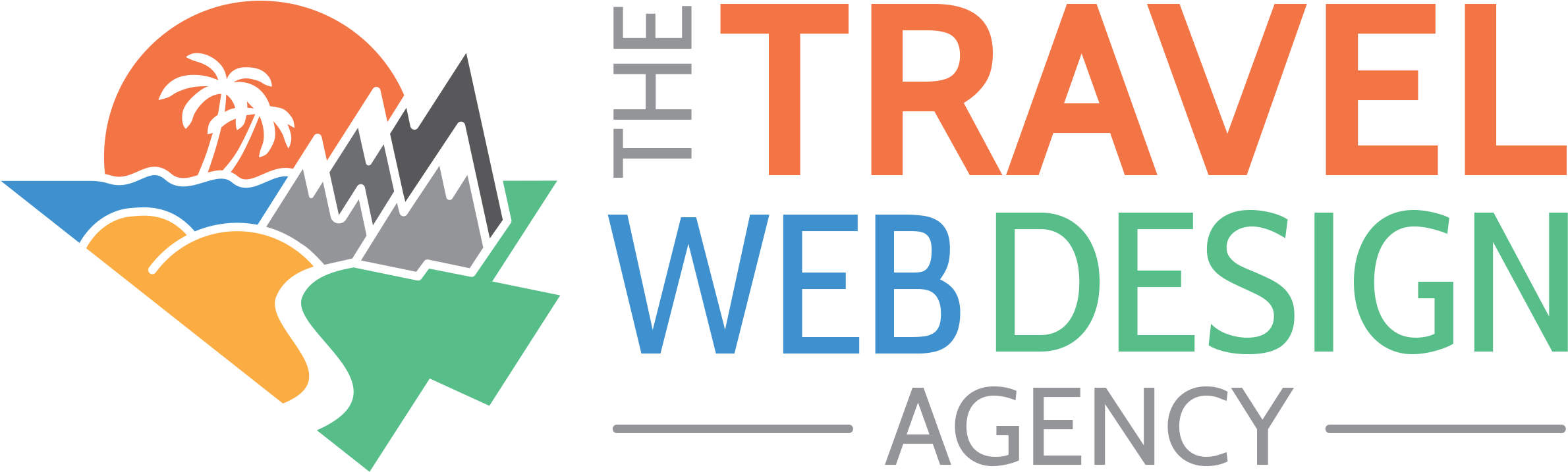 The Travel Web Design Agrency - Line Design Png Travel (2879x1041)