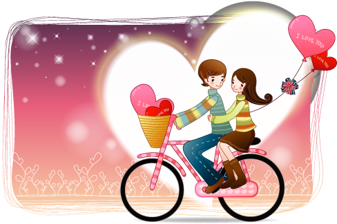 Cartoon Drawing Romance - Namorados Png (510x510)