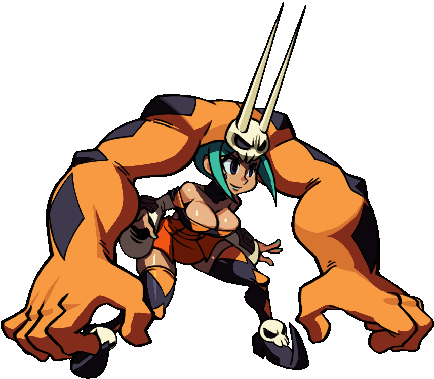 View Samegoogleiqdbsaucenao Cerebella Animacion Stand - Skullgirls Cerebella Gif (1050x820)