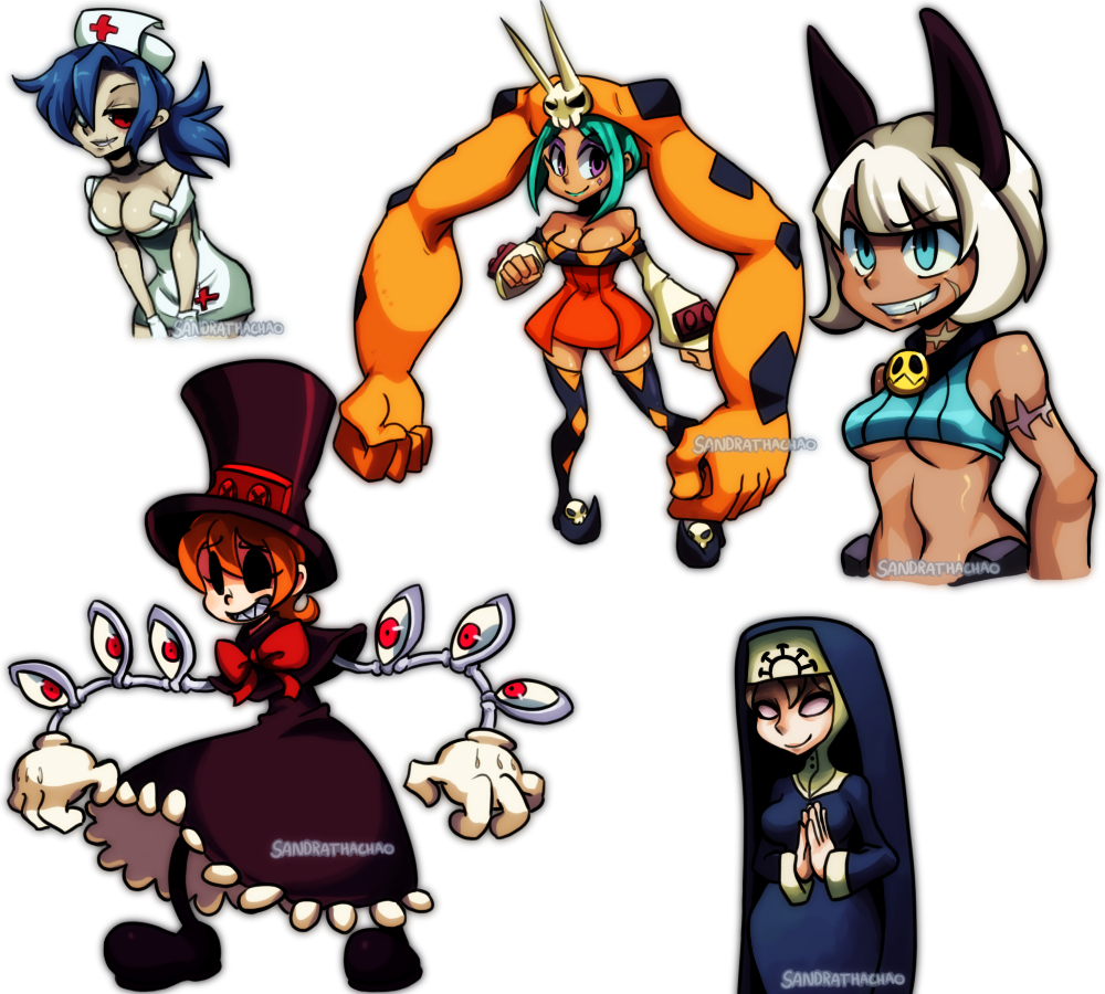 Skullgirls Doodles By Sandette - Miss Fortune Chibi Skullgirls (1000x900)