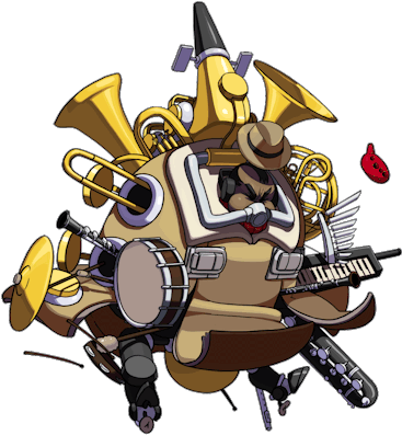 Big Band Animations - Skull Girl Big Band (500x411)