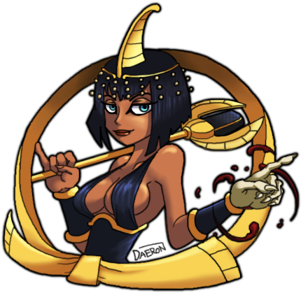 Eliza From Skullgirls By Daeron Red Fire - Eliza Skullgirls Fanart Transparent (486x467)