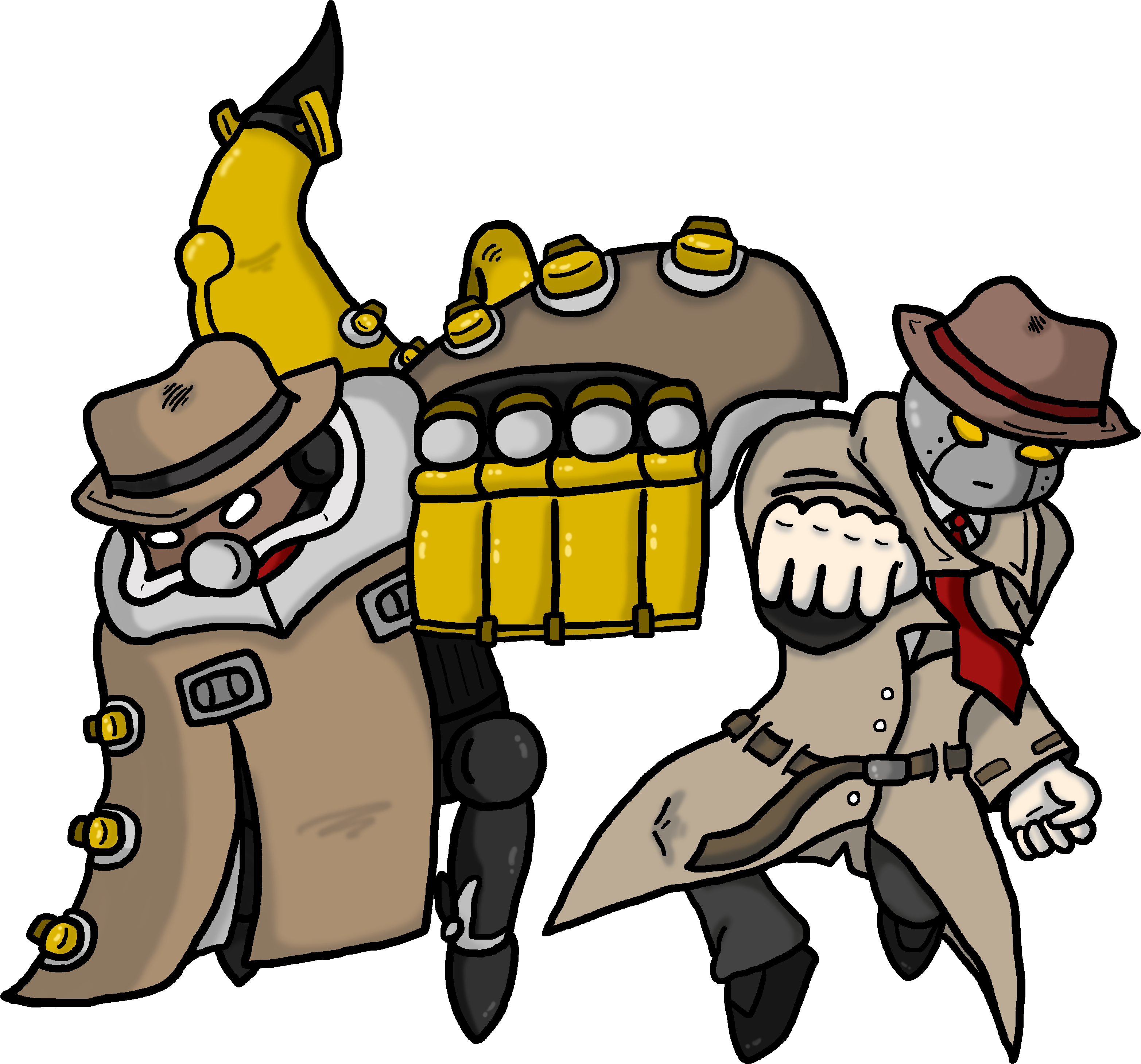 The Beat Brothers - Cartoon (3478x3216)