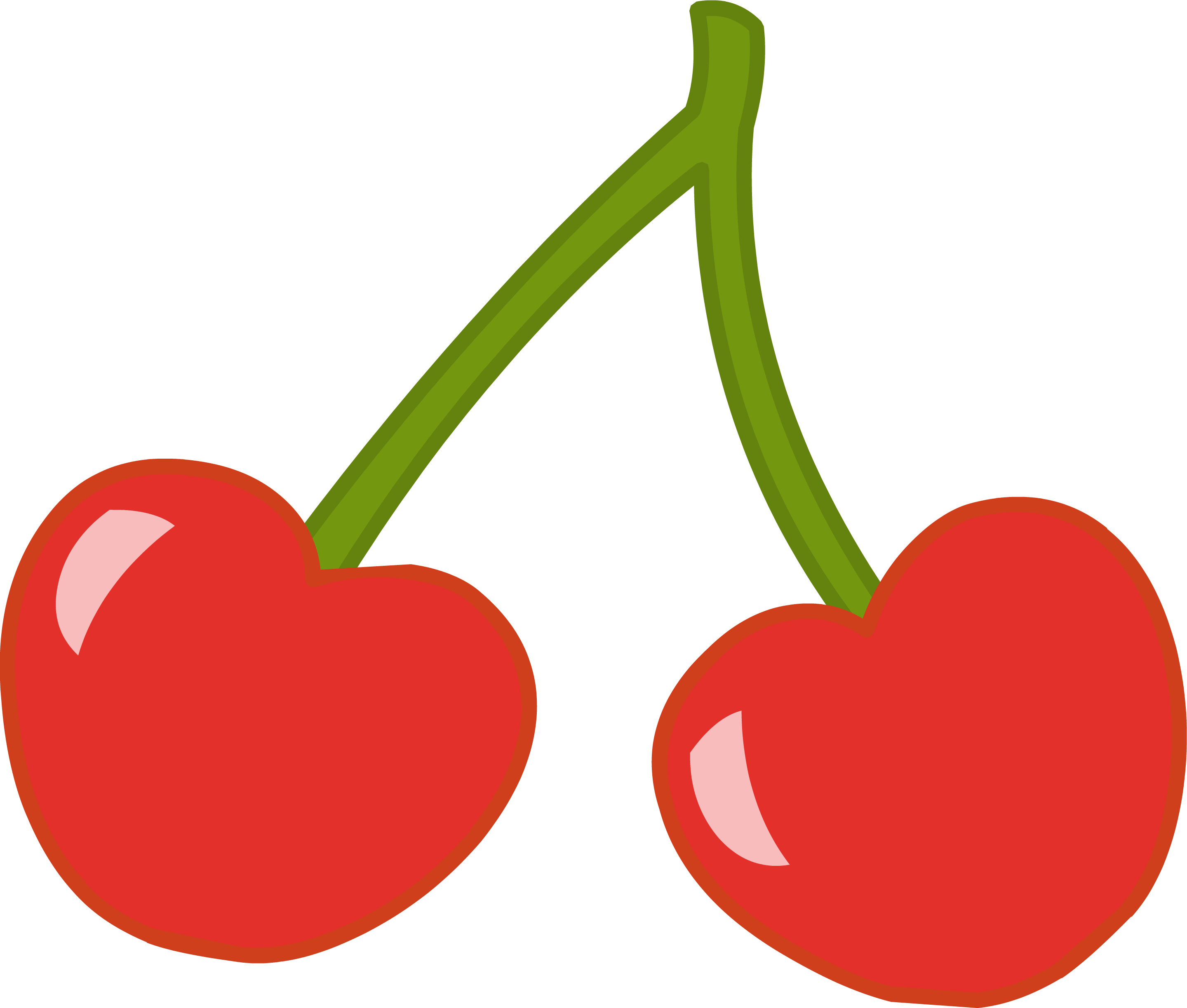 Unique Cherry Pictures Clip Art Medium Size - Cherry Png Clipart (2879x2446)