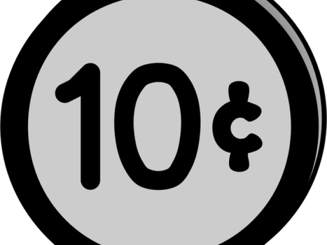 10 Cents Cliparts - Coin (640x480)