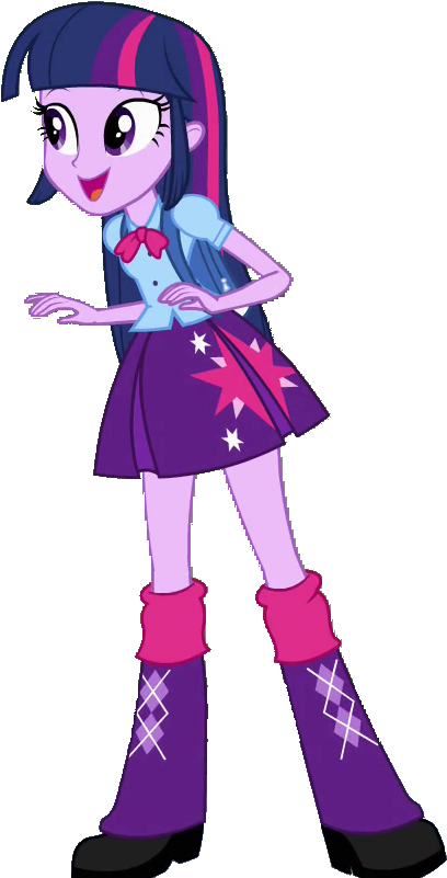 Twilight Sparkle Human Vector By - Equestria Girls Twilight Png (485x811)