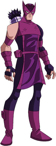 Black Panther Avengers Cartoon Black Panther Avengers - Ojo De Halcon Clasico (237x570)