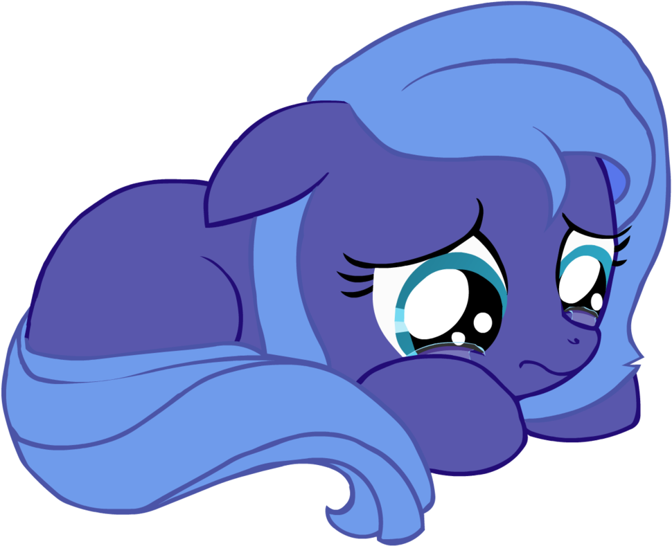 Crying Filly By Bigshot232 - Princess Luna Sad Gif (973x821)