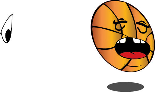 Crying Basketball Clipart - Basketball (512x305)