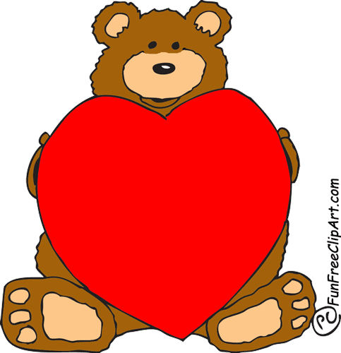 Teddy Bear Clip Art - Love (483x500)