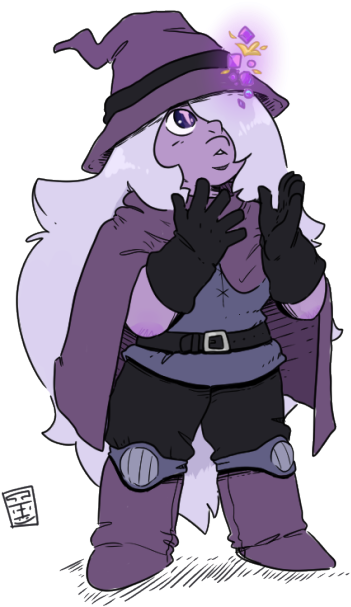 Purple Fictional Character Violet Cartoon - Cartoon (500x683)