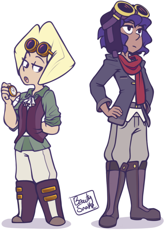 Steven Universe,фэндомы,su Art,su Персонажи,peridot,lapis - Steven Universe Lapis And Peridot Human Au (811x882)