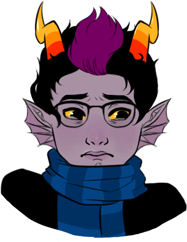 Tiny Crying Eridan By Bunny500 - Cartoon (430x524)