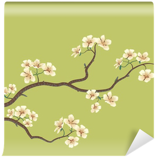 Flowered Sakura, Japanese Cherry Tree Wall Mural • - Cherry Blossom (400x400)