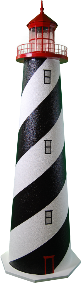 Painted Windows And Doors - Lighthouse (681x1024)