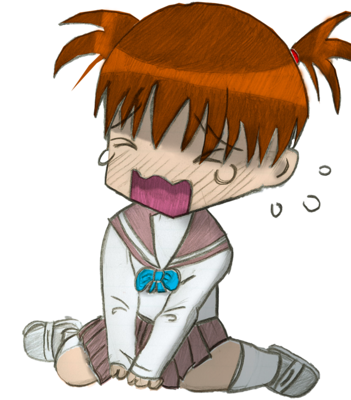 Crying Chibi By Promguy - Anime Chibi Crying Png (877x910)