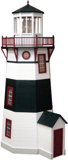 New England Lighthouse Dollhouse Milled Mdf 1" Scale - Lighthouse (600x600)