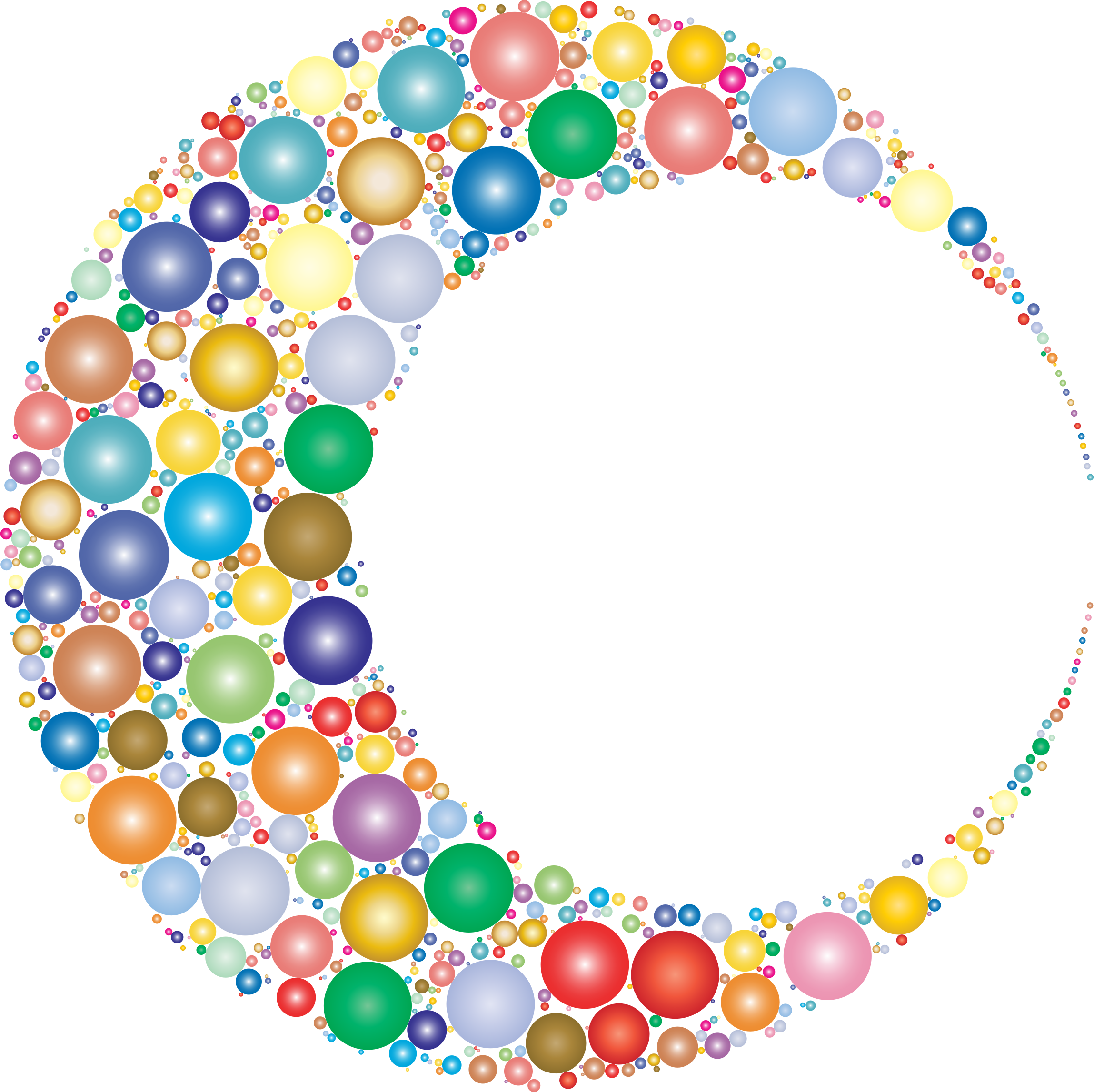 Big Image - Abstract Crescent Moon Png (2298x2294)