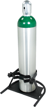 Oxygen Cylinder/tank Racks And Carts, Single “h” Cylinder - Machine (400x400)