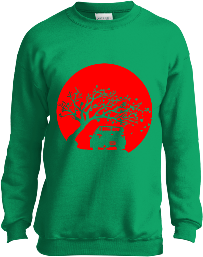 Subaru Cherry Tree Youth Crewneck Sweatshirt - Ugly Christmas Sweaters Cod Rest Ye Merry Gentlemen (1024x1024)