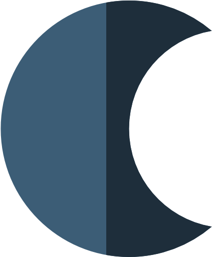 Half Moon, Moon Phase, Moon Phases, Weather, Nature, - Material Moon Icon (512x512)