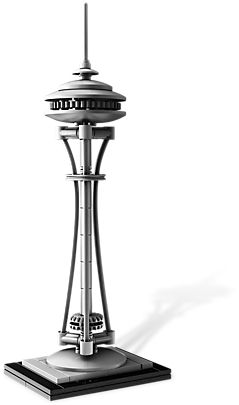 Seattle Space Needle - Lego Architecture Seattle Space Needle (600x450)