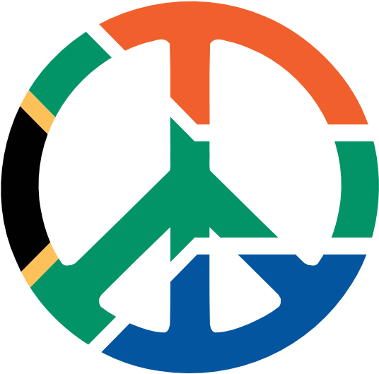 Peace Sign Clipart Cnd - Flag Of South Africa (555x555)