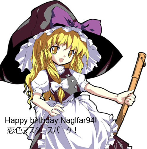 Happy Birthday Friend By Atsurin - Marisa Kirisame (494x501)