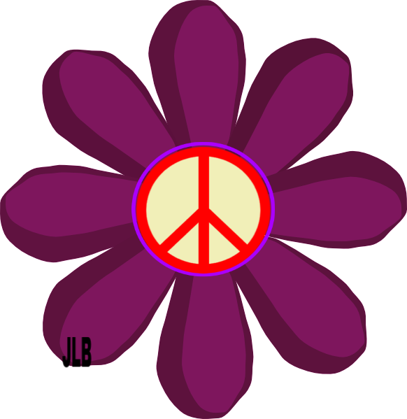 Hippie Chick, Peace Signs, Woodstock, Blessings, Witches, - Animated Pictures Of Flowers (582x599)