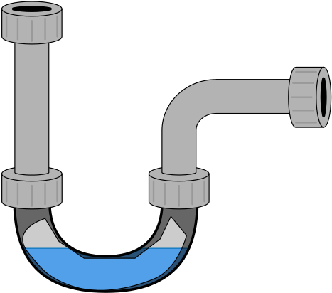 Plumbing Pipe Cliparts 10, Buy Clip Art - Dry Trap Sewer Smell (500x456)