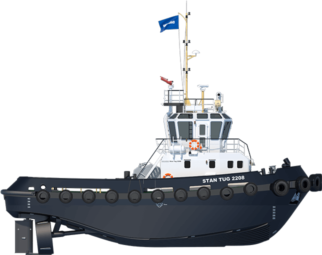 Ship Tugboat Damen Group Naval Architecture Pusher - Design (1300x575)