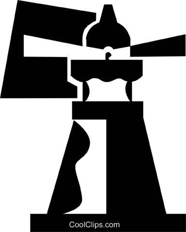 Lighthouse Royalty Free Vector Clip Art Illustration - Lighthouse Royalty Free Vector Clip Art Illustration (384x480)