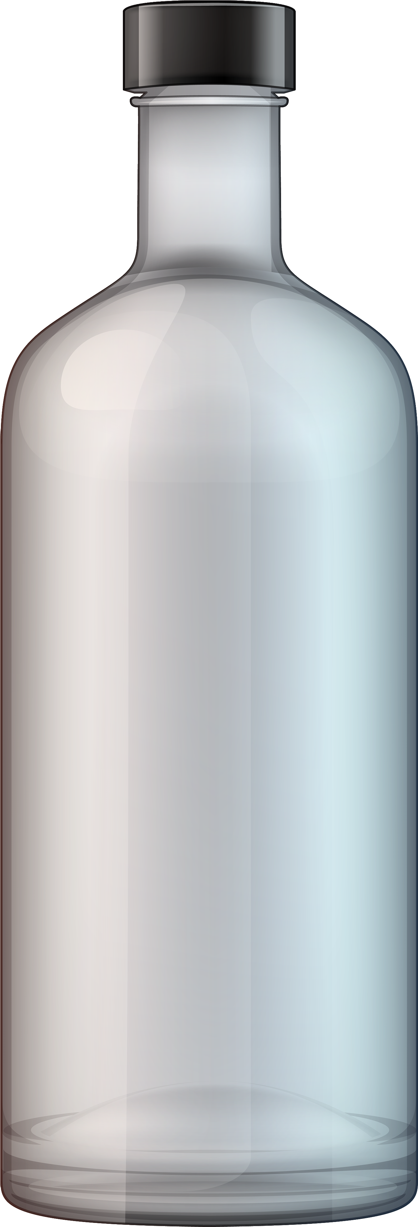 Vodka Bottle Png Clipart - Bottle Clipart Png (1492x4000)