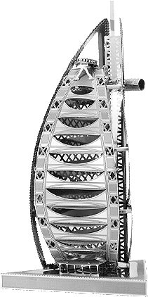 Burj Al Arab - Iconx Burj Al Arab 3d Model Kit (700x424)