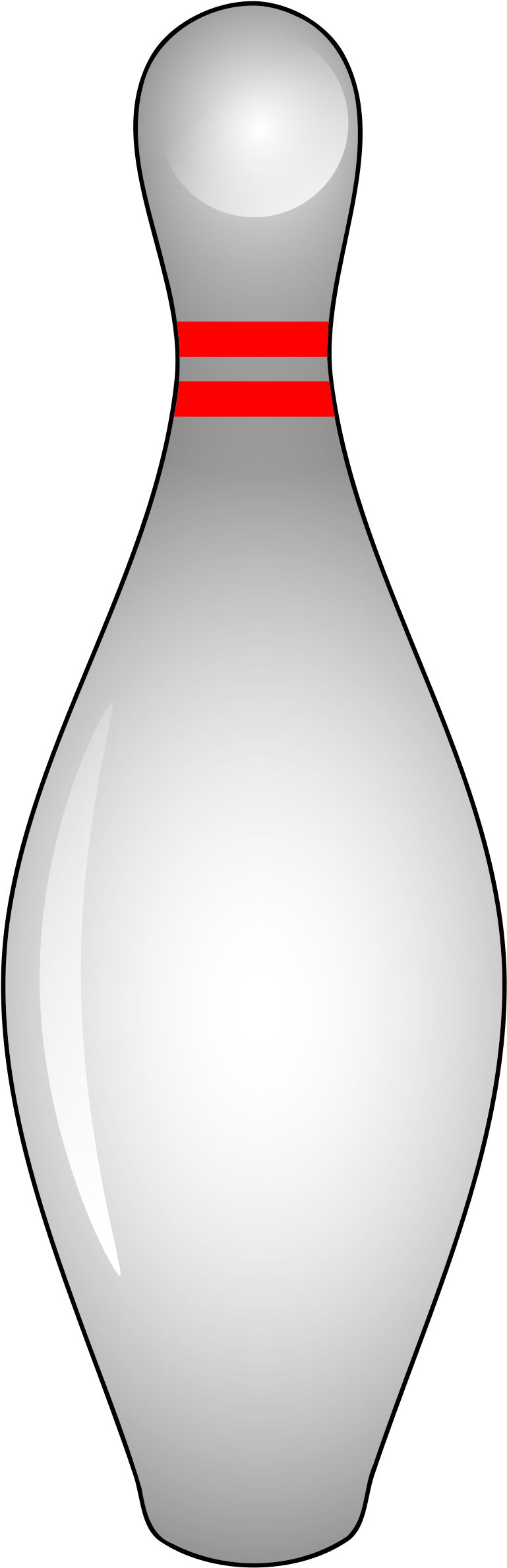 Bowling Pin Clipart - Pinos De Boliche Para Colorear (788x2400)