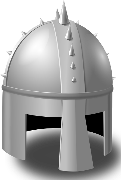 Knight Helmet Clip Art At Clker - Cartoon Knight Helmet (402x597)