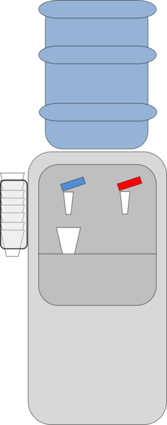 Despenser Clipart - Water Cooler Clip Art (236x600)