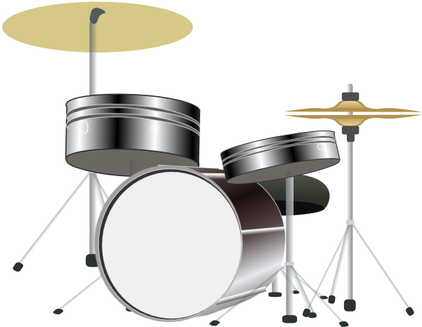 Drum Set Clipart - Drum Kit Clip Art (600x494)