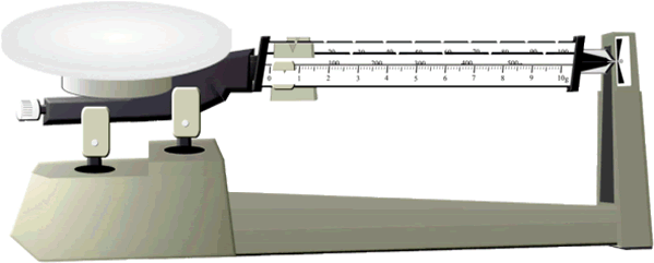 Scale Clipart Triple Beam Balance - Triple Beam Balance Clip Art (600x250)