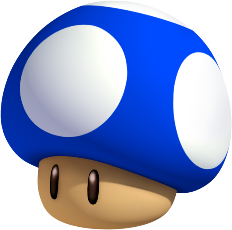 Mini Mushroom By Yoshigo99 - Super Mario Blue Mushroom (894x894)