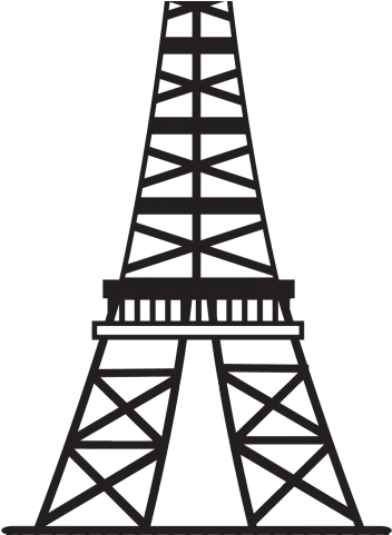 Drawn Eiffel Tower Transparent - Eiffel Tower Line Drawing (640x480)