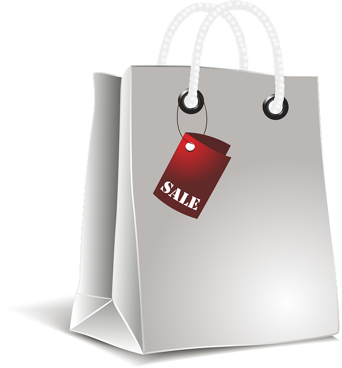 Shopping Bag Clipart Shoppimg - Sale Shopping Bag Png (669x720)