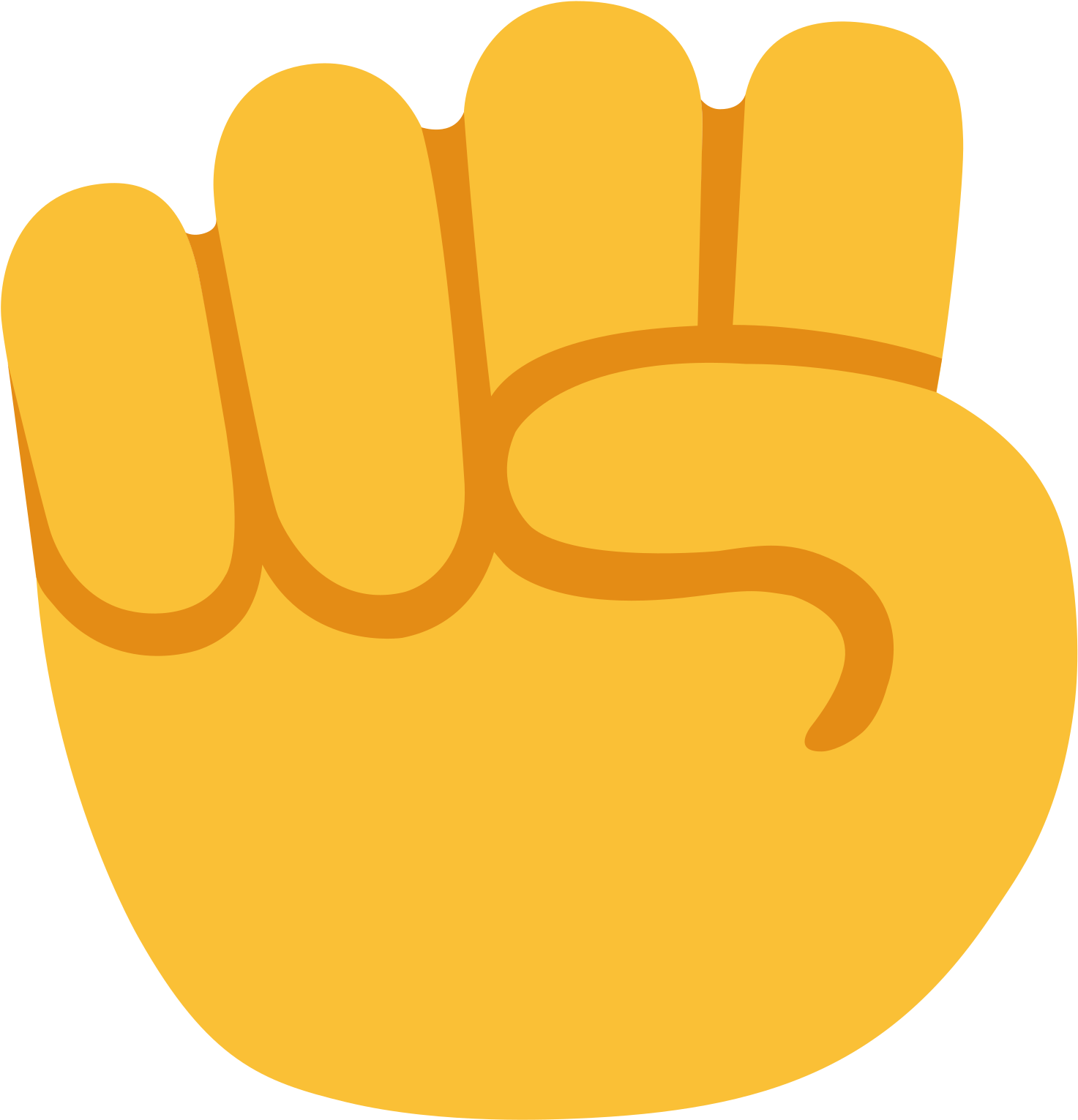 Open - Iphone Emojis Hand (2000x2000)