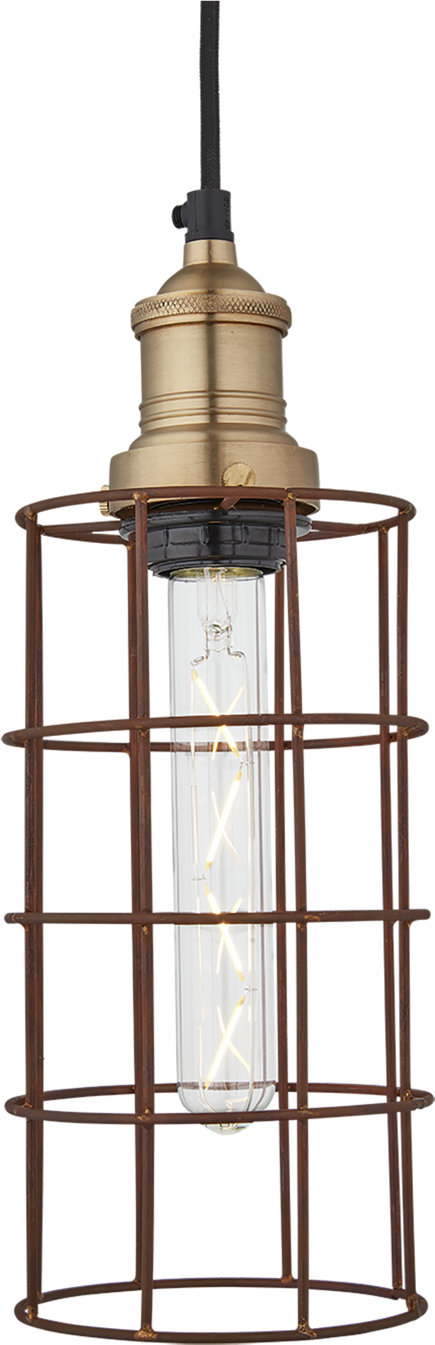 Simple Vintage Rusty Cage Wire Pendant Light Cylinder - Industville Rcp-cy Rusty Wire Cylinder Cage Vintage (2048x2048)