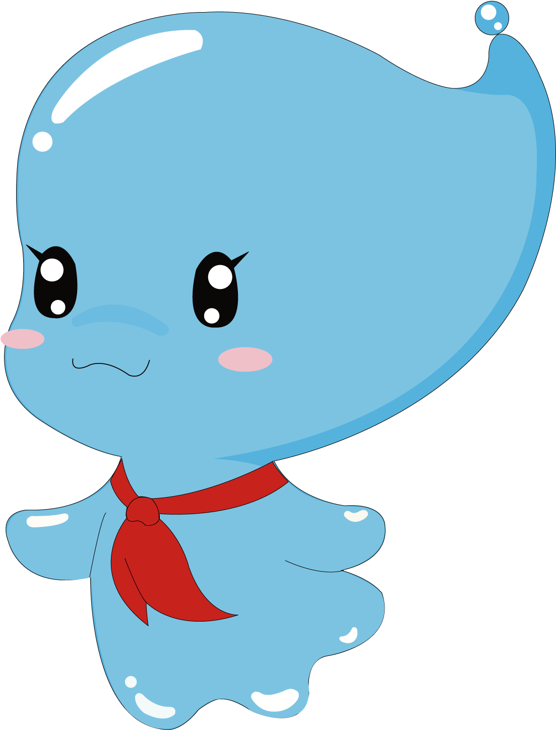 Cute Water Baby - Portable Network Graphics (1500x1501)