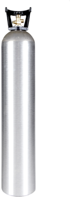 35 Lb Co2 Cylinder With Handle Aluminum New - Carbon Dioxide (400x400)