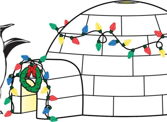 Igloo Clipart Christmas - Igloo (640x480)