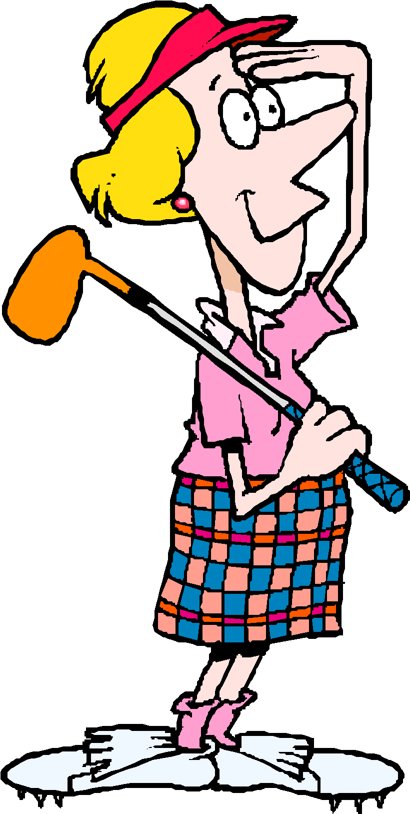 Lady Golfer Images Free Download Clip Art On Golf Ladies - Lady Golfer Cartoon (828x1638)