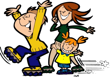 All Images From Collection - Family Skate Night Clipart (460x326)